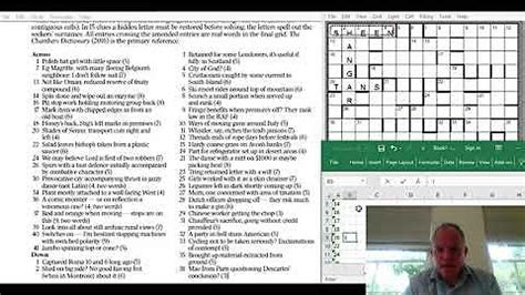 Listener crossword guides - YouTube