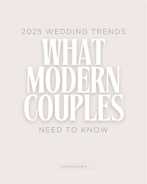 2025 Wedding Trends: What Modern Couples Need to Know - O'Neil Events