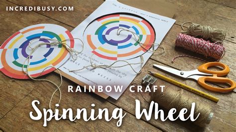 Rainbow Spinner - FREE printable spinning colour wheel and poster