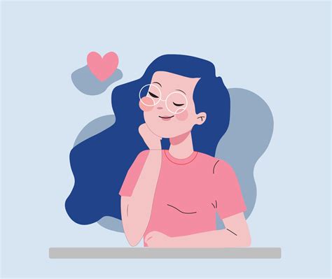 Thinking of love 20246245 Vector Art at Vecteezy