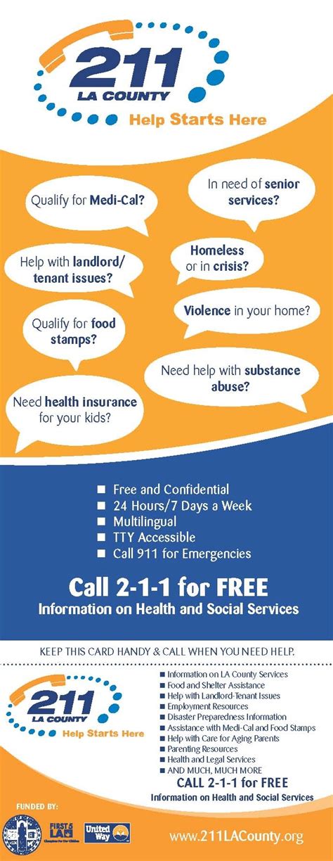 211 Los Angeles County Info Card - Lanterman Regional Center