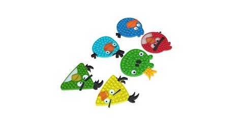 3D Angry Birds Pop It Fidget Toys Set - TurboSquid 1799779