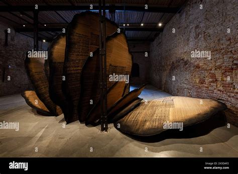 Venice, Italy - April 18, 2024: Shifting Sands: A Battle Song by Manal ...