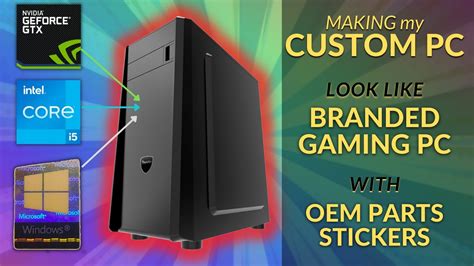 DIY Computer Sticker | How to Personalize your Custom PC Look like Original Branded PC