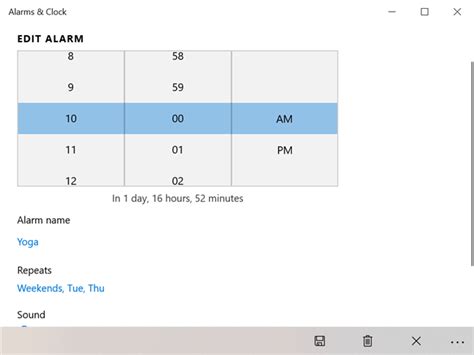 Как использовать и отключать будильники в Windows 10