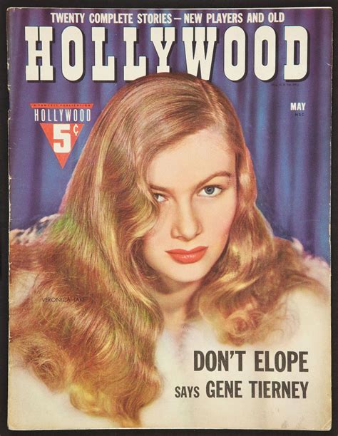 Veronica Lake on the cover of Hollywood magazine, May 1942, USA ...