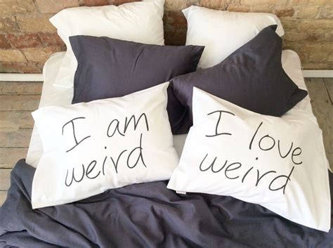 Je suis bizarre Jaime Weird Pillow Cases Couples Pillowcases | Etsy ...