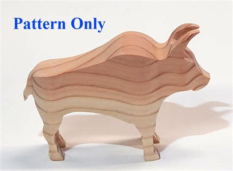 Band Saw / Scroll Saw Bull Pattern - Etsy | Scroll saw, Scroll saw ...