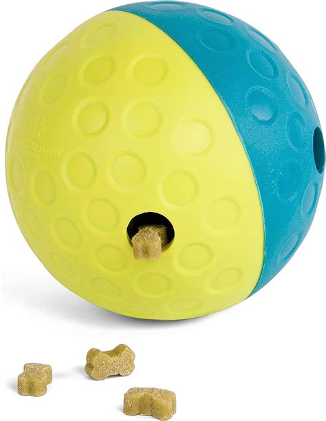 Outward Hound by Nina Ottosson Treat Tumble Interactive Puzzle Ball Dog Toy, Level 1 Beginner, Blue, Small (4.75
