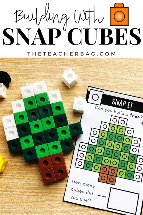 Building Shapes With Snap Cubes - The Teacher Bag | Snap cubes, Snap ...