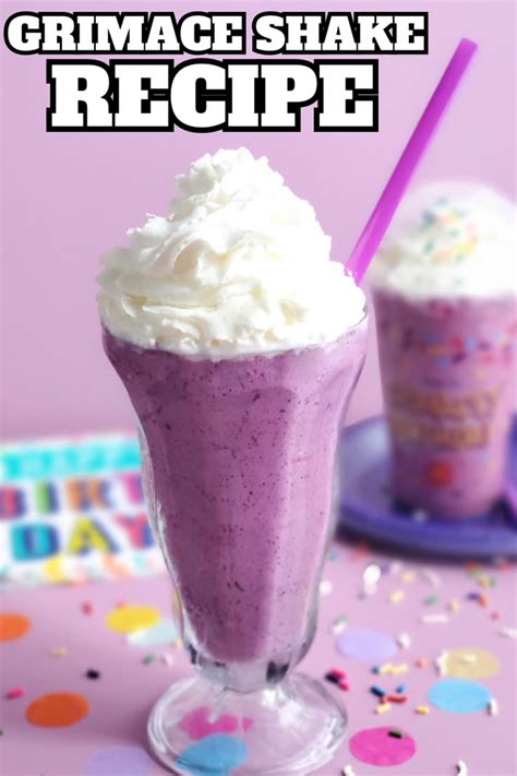 Grimace Shake Recipe | Shake recipes, Milkshake recipe easy, Frozen ...