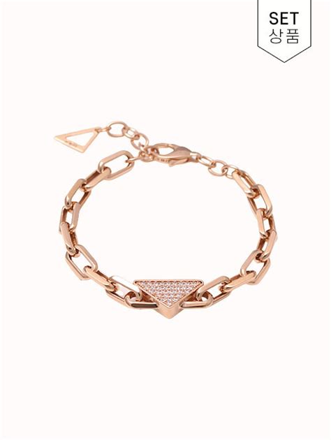 14K 18K 밀라노 삼각 클립체인 팔찌