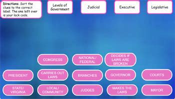 Social Studies Government Breakout Room for Grade 3 | TPT