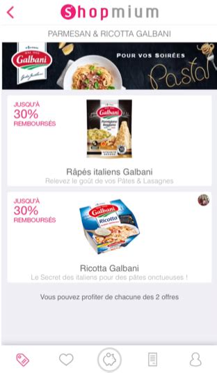 Mise en avant des deux gammes : Parmesan et Ricotta