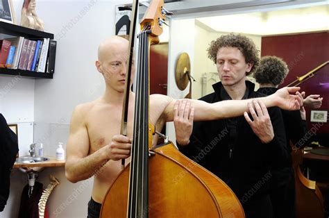 Musician physical therapy clinic - Stock Image - C016/7805 - Science ...