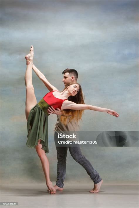 Two People Dancing Stock Photo - Download Image Now - Acrobat, Adult ...