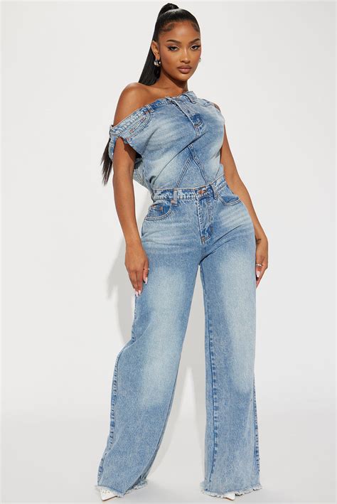 Long & Short Sleeve Denim Jumpsuits | Fashion Nova