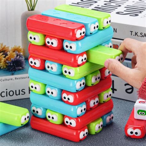 Stackers Brick Tower Stacking Game, 30PCS Color Block Stacking Toy for ...