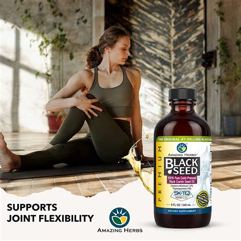 Amazing Herbs Premium Black Seed Oil - Cold Pressed Nigella Sativa for ...