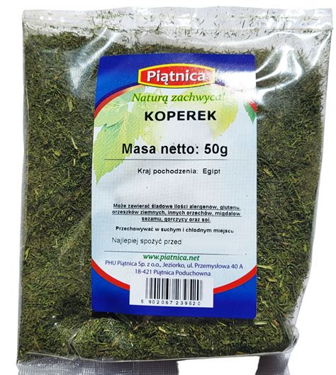KOPER KOPEREK SUSZONY IGIEŁKI 50G PIĄTNICA 13786477798 - Allegro.pl