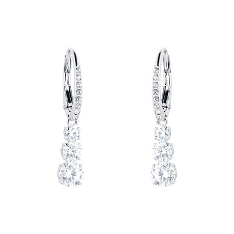 SWAROVSKI Attract Trilogy Drop Earrings 5416155 | Goldsmiths
