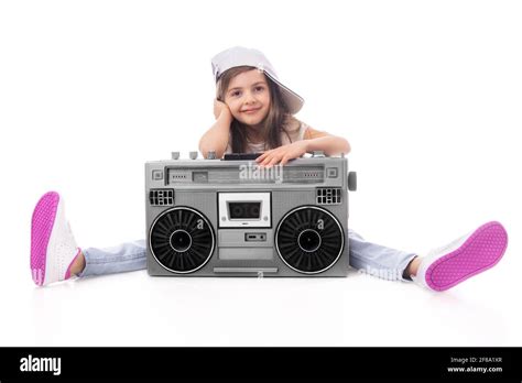 Vintage radio girl Banque d'images détourées - Alamy