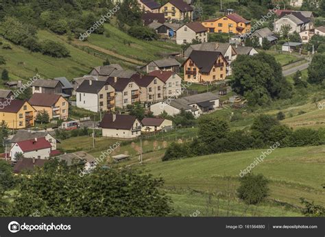 Lesnica village buildings in national park — Stock Photo © Laborec425 ...