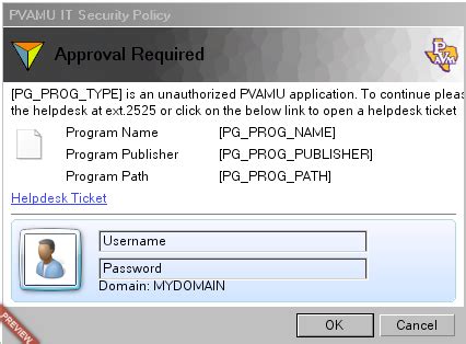 Avecto Login Screen - ITS