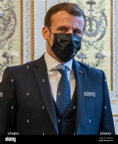 French president mask hi-res stock photography and images - Alamy