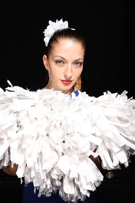 Pom pom girl stock photo. Image of seductive, girl, events - 33820824