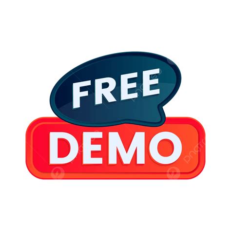 Free Demo Button Design Vector, Free Demo, Free Demo Logo, Free Demo ...