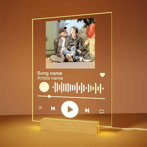 EGD Personalized Acrylic Spotify Plaque | Custom Acrylic Plaque With ...