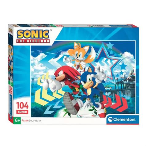 CLEMENTONI Clementoni Jigsaw Puzzle Super Sonic, 104pcs. 27267 pas cher ...