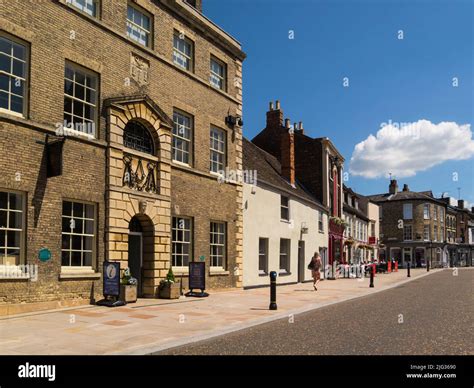 View along King Street towards High Street King's Lynn with Gaol and ...