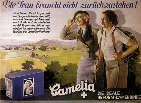 Camelia ad, Germany, 1936-37