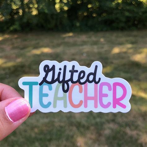 Gifted Teacher Sticker - Etsy