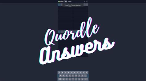 Quordle Answer Today & Past Quordle Answers Archive : r/MetaGG