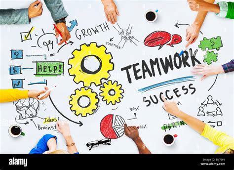 Teamwork Team Together Collaboration Meeting Office Brainstorming ...