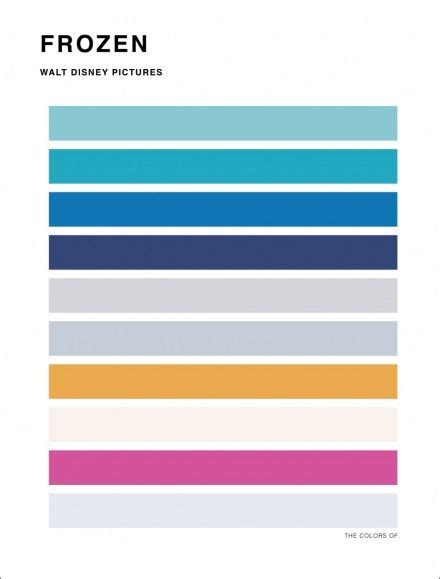 The colors of Frozen | Movie color palette, Popular disney movies ...