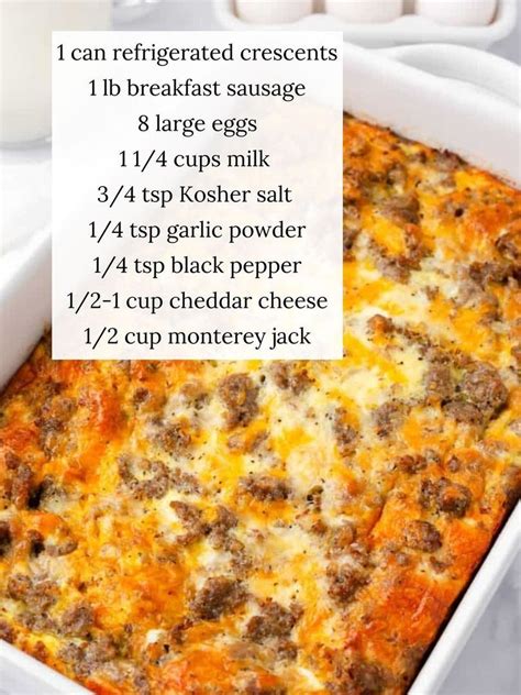 Grandma's Cooking Récipes | This crescent roll breakfast casserole can ...