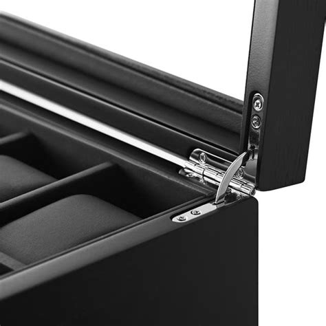 Uhrenbox mit 30 Fächern aus schwarzem Furnier | Auf Lager! | Trendhim