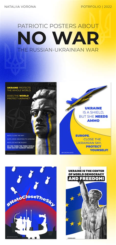 Posters about Russian-Ukrainian war on Behance