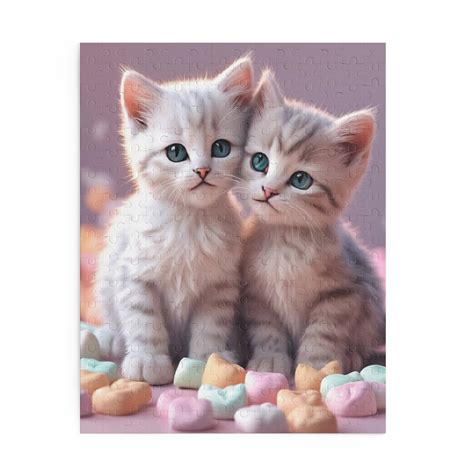Two Cute Colorful Kittens Jigsaw Puzzle – Keep Calm Collection