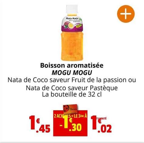 Promo Boisson Aromatisée Mogu Mogu chez Coccimarket - iCatalogue.fr