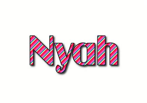 Nyah ロゴ | フレーミングテキストからの無料の名前デザインツール