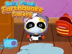 Game Baby Panda Earthquake Safety online. Play for free