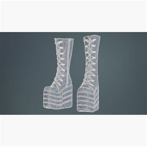 Blocky Boots 3D model - Download Shoes on 3DModels.org