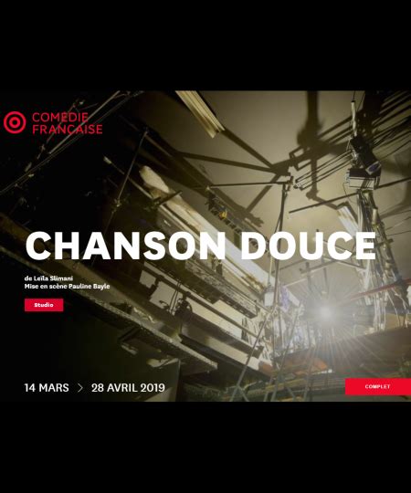 Critique Avis CHANSON DOUCE de Leïla Slimani | Théâtre Culture-Tops