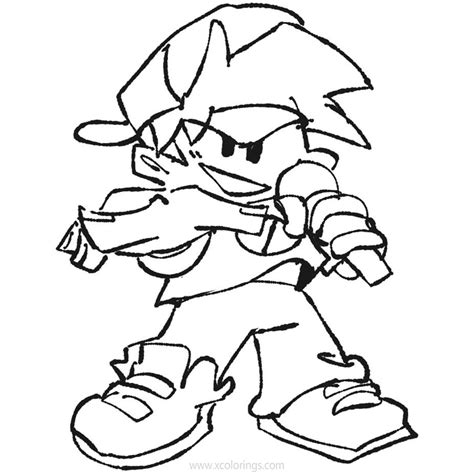 Game Friday Night Funkin Coloring Pages - XColorings.com