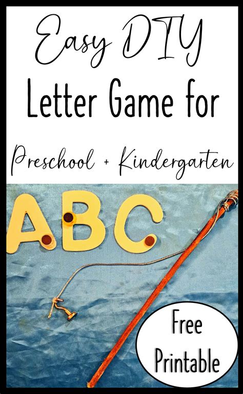 Easy Letter Game for Preschool and Kindergarten - Play Learn Inspire